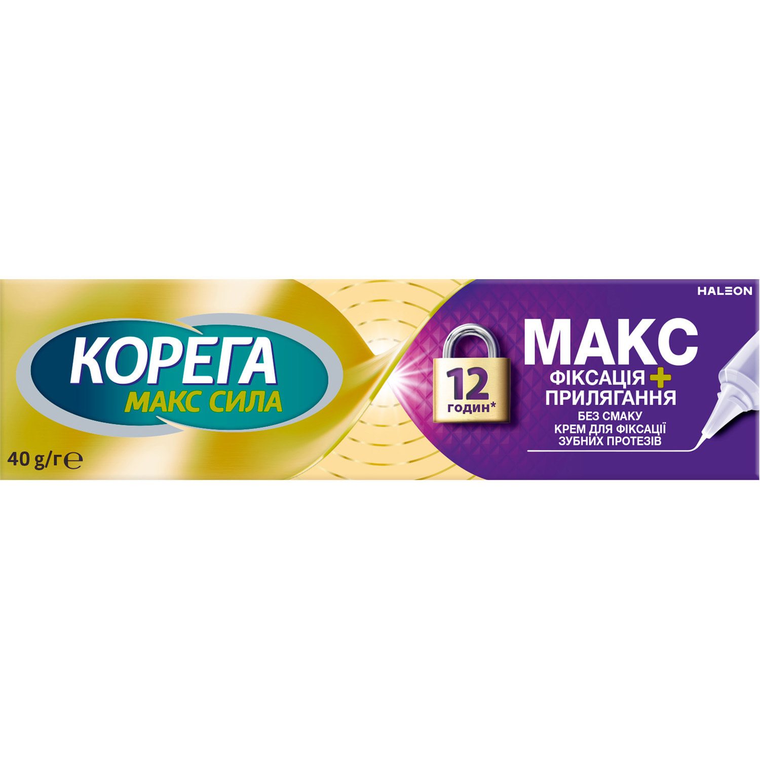 Крем для фиксации зубных протезов Корега Макс Фиксация +