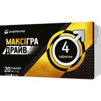 Максигра Драйв таблетки по 20 мг №4 (блистер)
