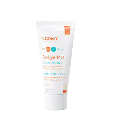 Крем для лица Ivatherm Sunlight SPF 50+ солнцезащитный увлажняющий матирующий для жирной кожи 50 мл