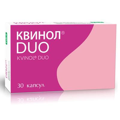 Квінол Дуо капсули №30 (3 блістери х 10 капсул)