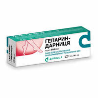 Гепарин-Дарниця гель 600 МО/г по 30 г (туба)