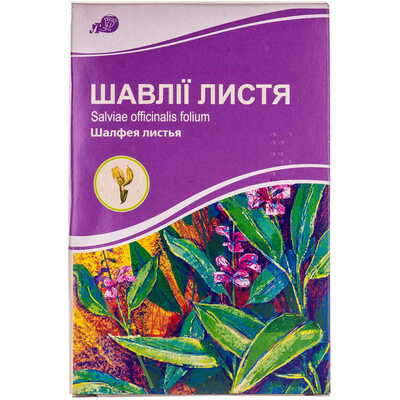 Шавлії листя Лубнифарм по 40 г (коробка з внутр. пакетом)