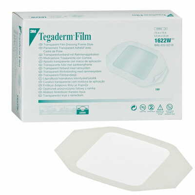 Повязка пленочная 3М Tegaderm Film 1622W прозрачная 4,4 см x 4,4 см 1 шт.