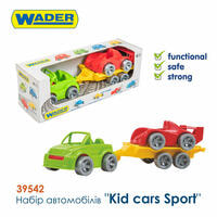 Набір ігровий Wader 39542 Kid cars Sport кабріолет + гольф