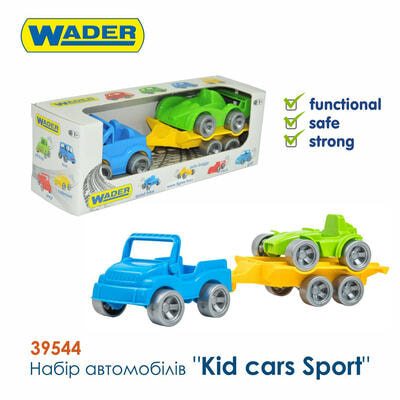 Набір ігровий Wader 39544 Kid cars Sport джип + багі