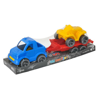 Набор игровой Wader 39825 Авто Kid cars Sport пикап + квадроцикл на планшетке