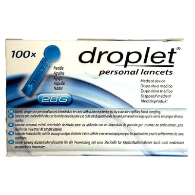 Ланцети Droplet розмір голки 28G 100 шт.