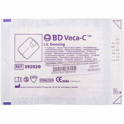 Повязка медицинская BD Veca-C для фиксации канюли 1 шт.