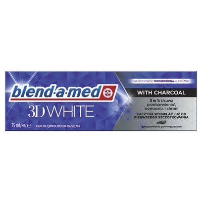 Зубна паста Blend-A-Med 3D White з деревним вугіллям 75 мл