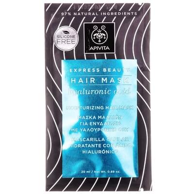 Маска для волосся Apivita Express Beauty зволожуюча з гіалуроновою кислотою 20 мл
