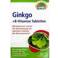 Sunlife Ginkgo+B-Vitamine таблетки №32 (2 блистера х 16 таблеток)