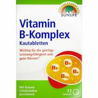 Sunlife Vitamin B-Komplex таблетки жев. №72 (4 блистера х 18 таблеток)