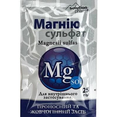 Магния сульфат Solution Pharm порошок д/орал. раствора по 25 г (пакет)