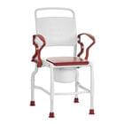 Купить Стул для туалета Rebotec Koeln серый/рубиновый Стул для туалета Rebotec Koeln серый/рубиновый