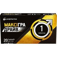 Максигра Драйв таблетки по 20 мг №4 (блистер)