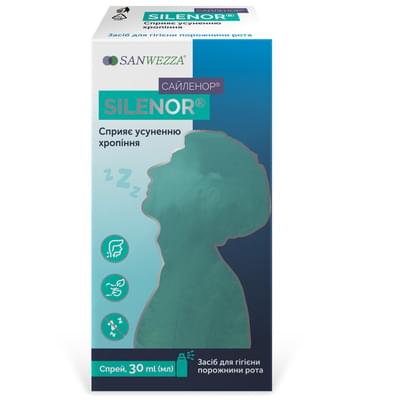 Сайленор спрей от храпа по 30 мл (флакон)