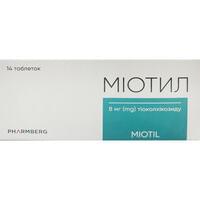 Міотил таблетки по 8 мг №14 (блістер)