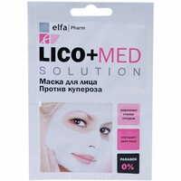 Маска для обличчя Elfa Pharm Lico+Med проти куперозу 20 мл