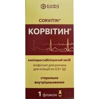 Корвитин лиофилизат д/ин. по 0,5 г (флакон)
