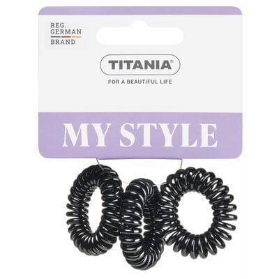 Защіпка для волосся Titania 7914 пластмасова чорна 3 шт.