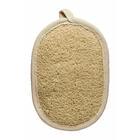 Мочалка банна Titania 7105 масажна з люфи і бавовни 18 см х 12 см