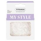 Резинка для волосся Titania 8065 еластична напівпрозора 2 см 150 шт.