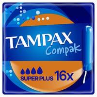 Тампони Tampax Compak Super Plus Duo із аплікатором 16 шт.