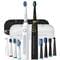 Набір для догляду за порожниною рота Pecham зубна щітка електрична Black Travel Set + зубна щітка електрична White Travel Set - фото 1