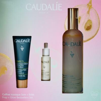 Набор Caudalie Beauty Elixir вода для лица 100 мл + сыворотка 10 мл + маска-детокс 15 мл