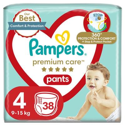 Підгузки-трусики Pampers Premium Care Pants розмір 4, 9-15 кг, 38 шт.