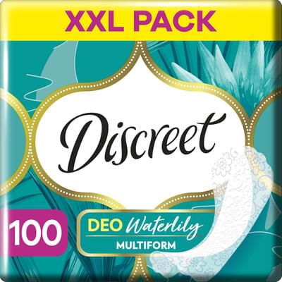 Прокладки ежедневные Discreet Deo Water Lily Multiform Quatro 100 шт.