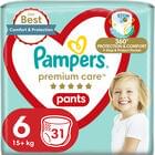 Подгузники-трусики Pampers Premium Care Pants размер 6, 15+ кг, 31 шт.
