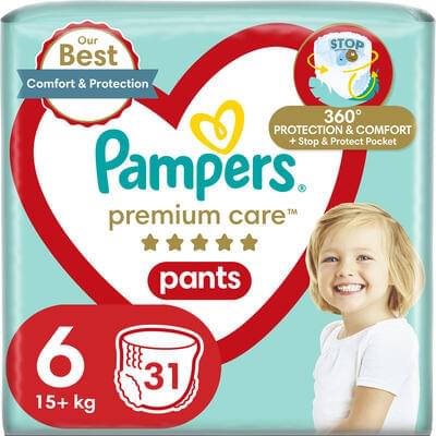 Подгузники-трусики Pampers Premium Care Pants размер 6, 15+ кг, 31 шт.