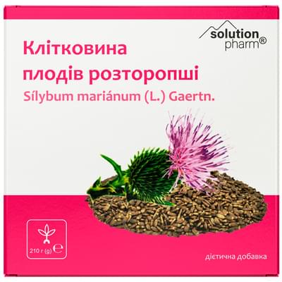 Клетчатка плодов расторопши Solution Pharm по 210 г (коробка с внутр. пакетом)
