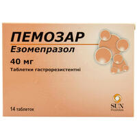 Пемозар таблетки по 40 мг №14 (2 блістери х 7 таблеток)