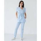 Купить Костюм медицинский женский Наоми размер 48 лазурный Костюм медицинский женский Наоми размер 48 лазурный