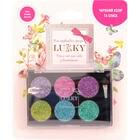 Крем-тіні для повік дитячі Lukky з блискітками та аплікатором 6 кольорів: фіолетовий, рожевий, пурпурний, зелений, бірюзовий, смарагдовий