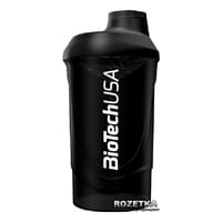 Купити Шейкер BiotechUSA Wawe Panther Black для приготування та зберігання коктейлів 600 мл Шейкер BiotechUSA Wawe Panther Black для приготування та зберігання коктейлів 600 мл
