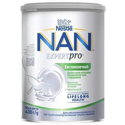 Смесь сухая молочная NAN ExpertPro Кисломолочная с рождения 400 г