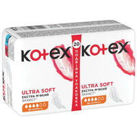 Прокладки гігієнічні Kotex Ultra Soft Нормал 20 шт.