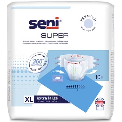 Подгузники для взрослых Seni Super Extra Large 10 шт.