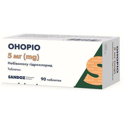 Онорио таблетки по 5 мг №90 (9 блистеров х 10 таблеток)