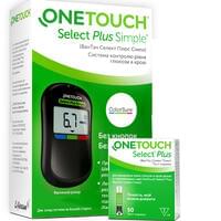 Глюкометр One Touch Select Plus Simple + тест-полоски OneTouch Select Plus 50 шт.