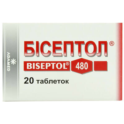Бісептол таблетки 400 мг / 80 мг №20 (блістер)
