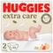 Подгузники Huggies Extra Care для новорожденных размер 2, 3-6 кг, 24 шт.