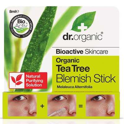 Стик для лица Dr.Organic от несовершенств кожи с экстрактом чайного дерева 8 мл