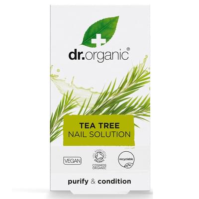 Розчин для відновлення та захисту нігтів Dr.Organic з екстрактом чайного дерева 10 мл