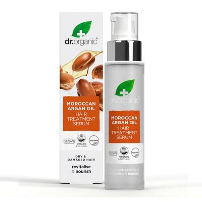 Сыворотка для волос Dr.Organic для поврежденных и сухих волос с марокканским аргановым маслом 100 мл