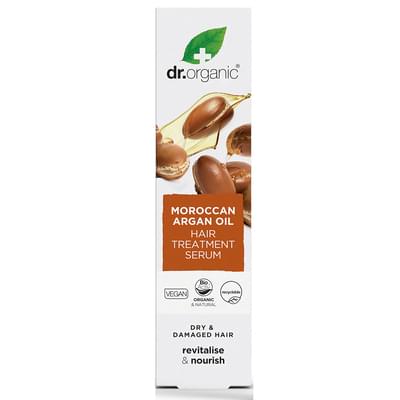 Сироватка для волосся Dr.Organic для пошкодженого та сухого волосся з марокканською аргановою олією 100 мл