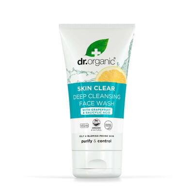 Гель для лица Dr.Organic Skin Clear 5 в 1 для глубокого очищения для жирной кожи 125 мл